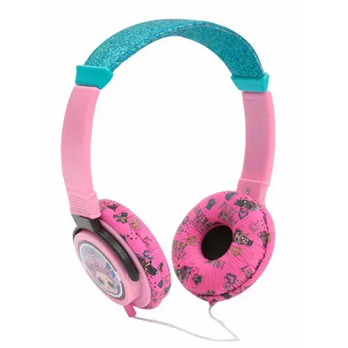 Casti Stereo cu Sclipici L.O.L., Cablu 1.8m, Jack 3.5mm (Multicolor)