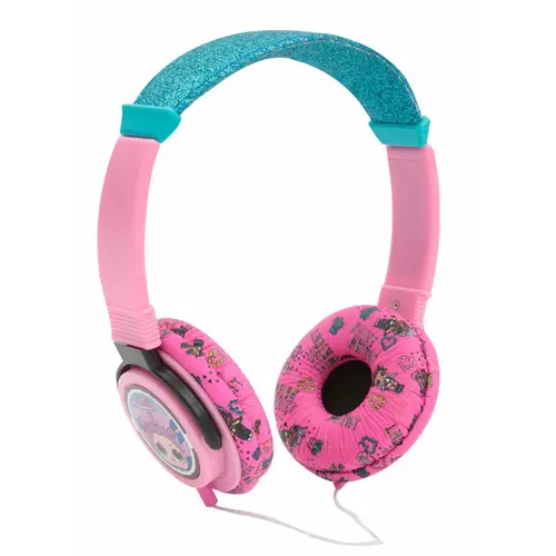 Casti Stereo cu Sclipici L.O.L., Cablu 1.8m, Jack 3.5mm (Multicolor)