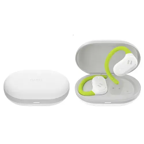 Casti alergare intraauriculare Havit OWS915 cu microfon, Bluetooth 5.4, TWS, ENC, IPX5, USB C, 1000mAh, aplicatie Havit Life (Alb)