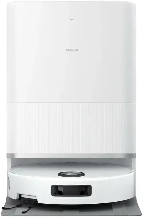Aspirator robot Xiaomi Robot Vacuum 5 BHR0834EU, 55 W, 20000 Pa, Autonomie 140 minute, Control vocal si aplicatie, Scanare laser S-Cross, Recipient praf statie 2.5 l, Rezervor statie 4 l (Alb)