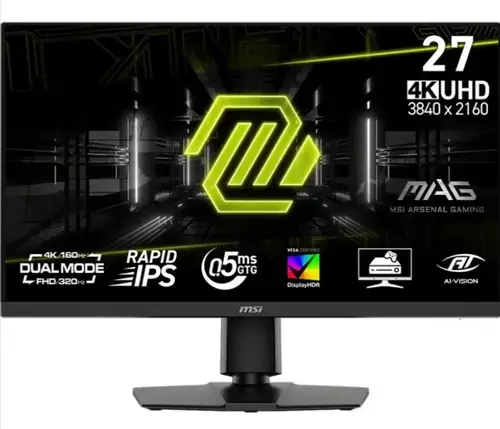 Monitor Gaming Rapid IPS LED 27inch MSI MAG 272URDF E16, UHD (3840 x 216), HDMI, DisplayPort, Pivot, 320 Hz, 0.5 ms (Negru)