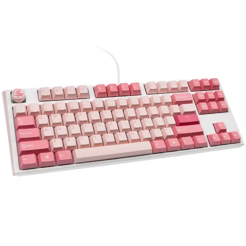 Tastatura Gaming Ducky One 3 Gossamer TKL, Wired, USB (Roz/Alb)
