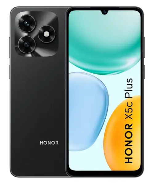 Telefon Mobil Honor X5c Plus, Procesor Mediatek Helio G81 Octa-Core, TFT LCD Touchscreen 6.74inch, 4GB RAM, 256GB Flash, Camera 50 MP, Wi-Fi, 4G, Dual Sim, Android (Negru)