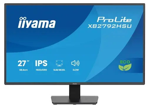 Monitor IPS LED Iiyama 27inch X2792HSU-B1, Full HD (1920 x 1080), HDMI, DisplayPort, Boxe, 120 Hz, 3 ms (Negru)
