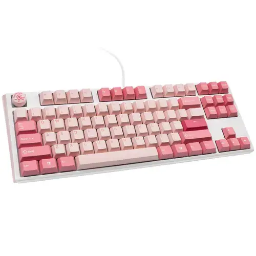 Tastatura Gaming Ducky One 3 TKL, Wired, USB, Cherry MX Blue (Roz/Alb)