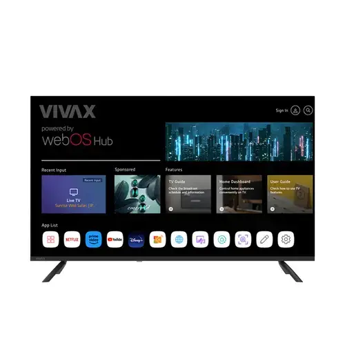 Televizor LED Vivax 109 cm (43inch) 43LE110WO, Full HD, Smart TV, WiFi, CI+