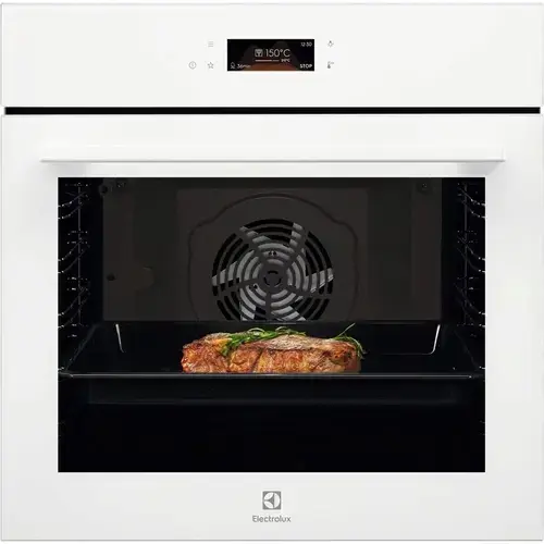 Cuptor incorporabil Electrolux LOE8F38V, Electric, Autocuratare catalitica, Control touch, 99 de programe predefinite, Inchidere amortizata a usii, volum net 72 L, Clasa A+, Sticla (Alb)