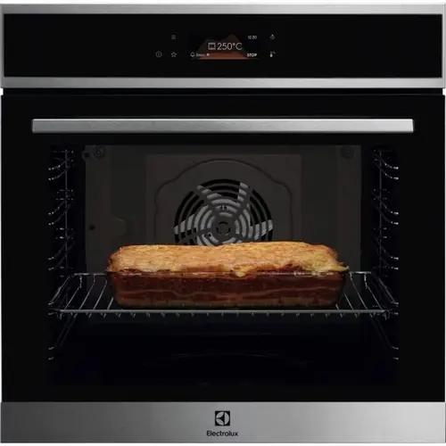 Cuptor incorporabil Electrolux LOE8F38X, Electric, Autocuratare catalitica, Control touch, 99 de programe predefinite, Inchidere amortizata a usii, volum net 72 L, Clasa A+ (Negru/Inox)
