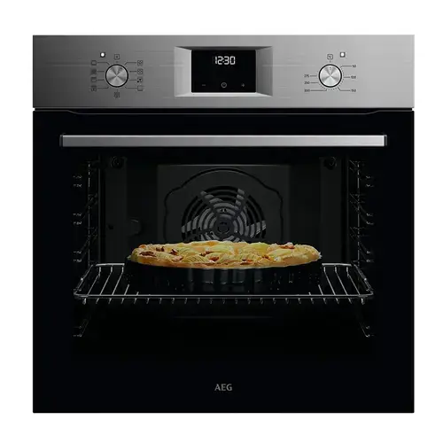 Cuptor incorporabil AEG OA5AB21SM, SurroundCook® 5000, SteamBake, Autocuratare hidrolitica, 72 l, 8 functii gatire, Clasa A+ (Inox)