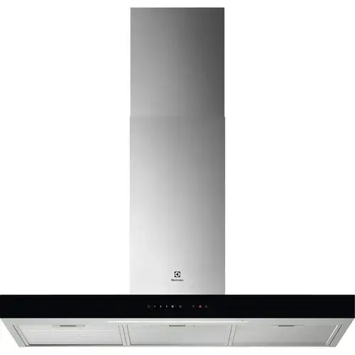 Hota incorporabila decorativa Electrolux LFT829X, Control electronic, Putere de absorbtie 730 mc/h, Conectivitate plita, Functie Breeze, Iluminare LED, 90 cm (Inox)