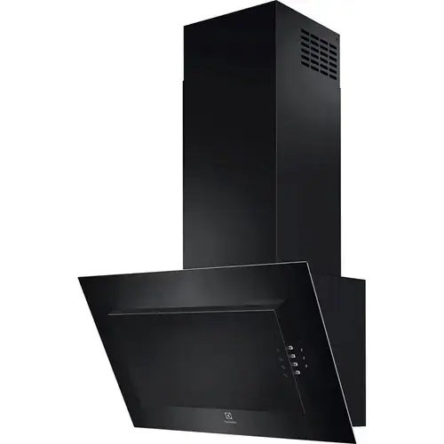 Hota incorporabila decorativa Electrolux FLEX 600 LFV326K, Putere de absorbtie 600 mc/h, Filtru de carbon inclus, 1 motor, 60 cm (Negru)
