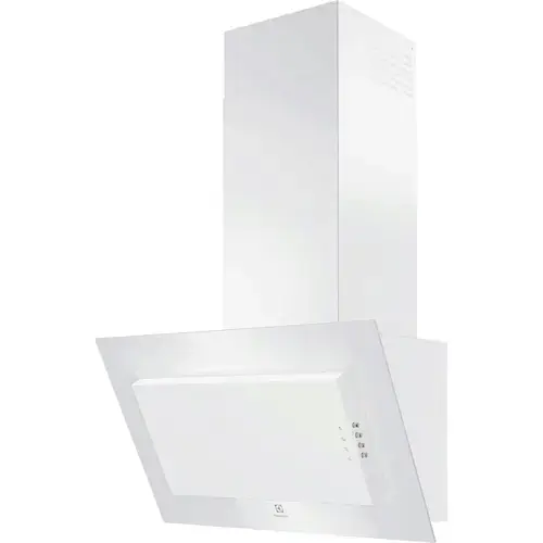 Hota incorporabila decorativa Electrolux FLEX 600 LFV326W, Putere de absorbtie 600 mc/h, Filtru de carbon inclus, 1 motor, 60 cm (Alb)
