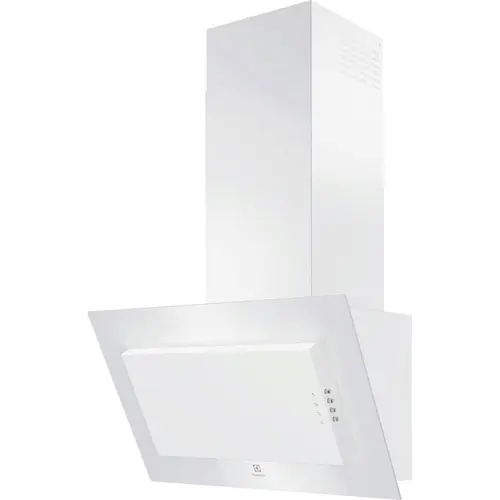 Hota incorporabila decorativa Electrolux FLEX 600 LFV326W, Putere de absorbtie 600 mc/h, Filtru de carbon inclus, 1 motor, 60 cm (Alb)