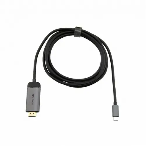 Cablu VERBATIM 49144, HDMI 4K, USB Type C, 1.5 m (Negru/Gri)