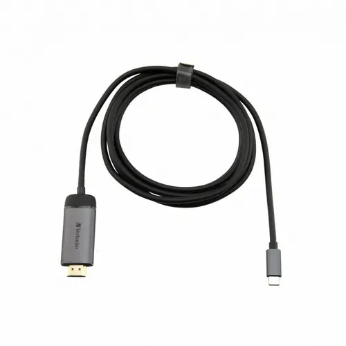Cablu VERBATIM 49144, HDMI 4K, USB Type C, 1.5 m (Negru/Gri)