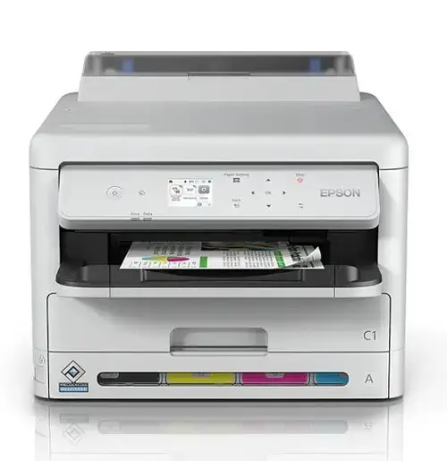 Imprimanta EPSON WF-C5390DW, A4, Wireless, Retea (Alb)