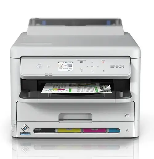 Imprimanta EPSON WF-C5390DW, A4, Wireless, Retea (Alb)