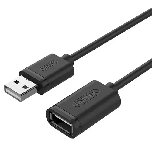 Cablu prelungitor Unitek Y C428GBK USB2.0 A tata / A mama , 1.0m, Negru