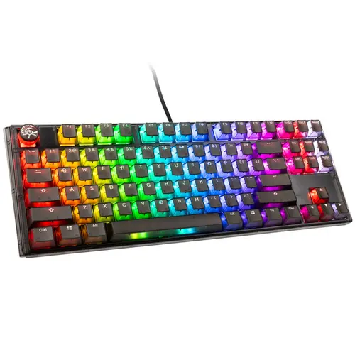 Tastatura Gaming Ducky One 3 Aura Black TKL, iluminare RGB, Wired, USB, iluminare RGB (Negru)