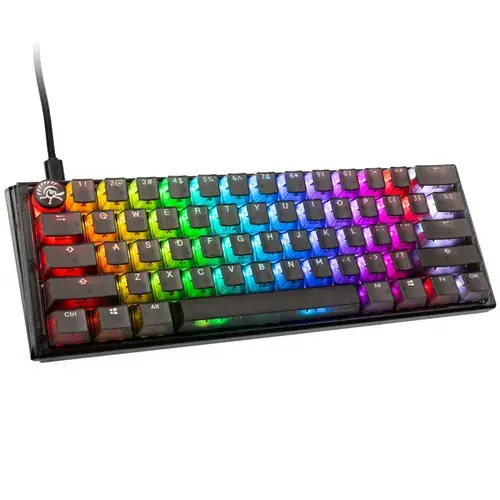 Tastatura Gaming Ducky One 3 Aura Mini, iluminare RGB, Wired, USB, Cherry MX Brown (Negru)