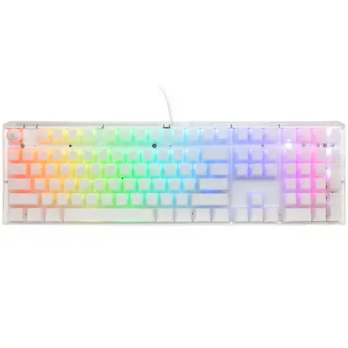 Tastatura Gaming Ducky One 3, iluminare RGB, Wired, USB, Cherry MX Speed Silver (Alb)