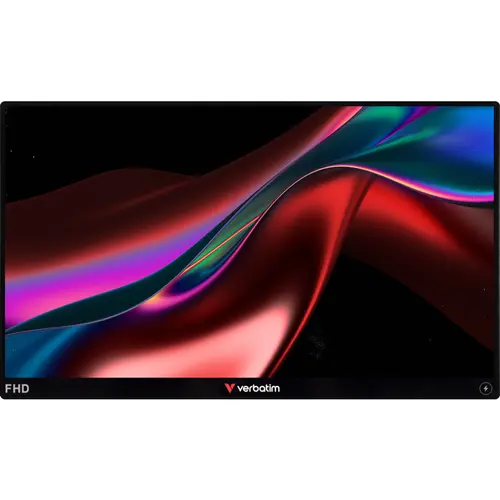 Monitor Portabil IPS LED Verbatim 14inch 32088, Full HD (1920 x 1080), HDMI, Boxe, 6 ms (Negru)