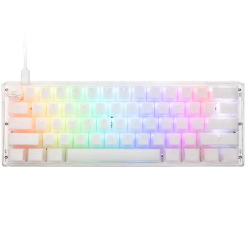 Tastatura Gaming Ducky One 3 Aura, Wired, USB, iluminare RGB, Gateron Baby Kangaroo (Alb)