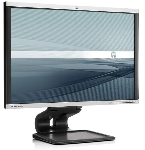 Monitor Refurbished LCD HP 24inch LA2405wg, 1920 x 1200, VGA, DVI, Display Port, USB, 5 ms (Negru/Argintiu)