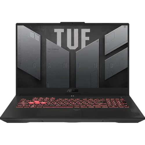 Laptop Gaming ASUS TUF A17 FA707NUG (Procesor AMD Ryzen™ 7 7445HS (16M Cache, up to 4.7 GHz), 17.3inch FHD 144Hz, 16GB, 1TB SSD, nVidia GeForce RTX 4050 @6GB, Negru/Gri)