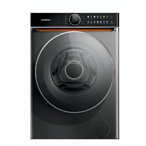 Masina de spalat rufe Daewoo DWD-FV1021SK, 10 kg, Motor Inverter, 1400 rpm, Clasa A, 14 Programe, Panou de control touch cu pictograme colorate, Usa dubla neagra (Argintiu)
