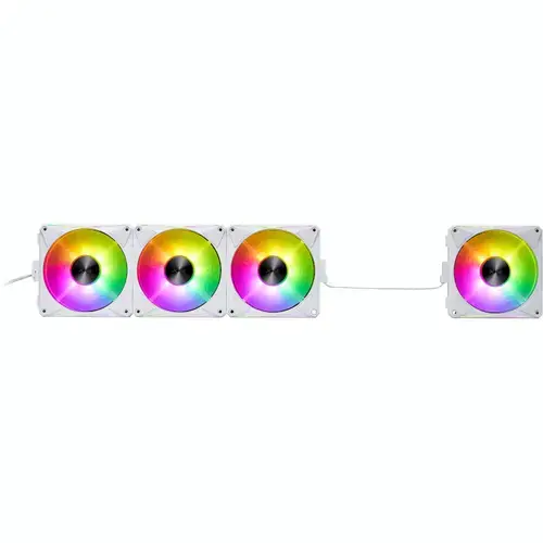 Set 4 ventilatoare XPG Hurricane MAG 120 ARGB, PWM (Alb)