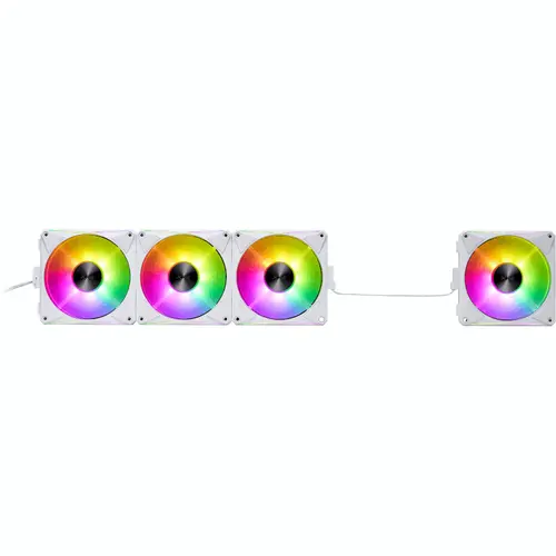 Set 4 ventilatoare XPG Hurricane MAG 120 ARGB, PWM (Alb)