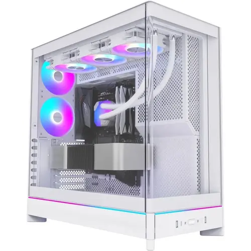 Carcasa Montech HS02 Pro, Middle Tower, Fara sursa (Alb)