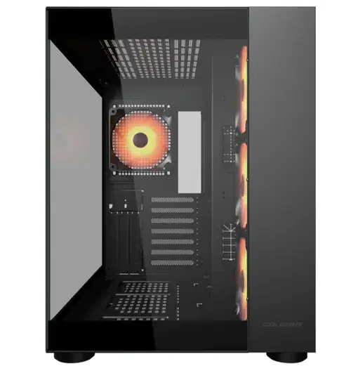 Carcasa Cougar FV150 ARGB, Middle Tower, Fara sursa (Negru)
