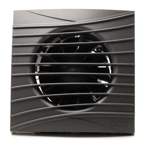 Ventilator baie SILENT 5C, Super Silent, Clapeta antiretur, Motor Long Life 40000h, Debit 180mc/h, Ø125mm, Gri