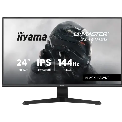 Monitor Gaming IPS LED Iiyama 23.8inch G2441HSU-B1, Full HD (1920 x 1080), HDMI, DisplayPort, Boxe, 144 Hz, 1 ms (Negru)