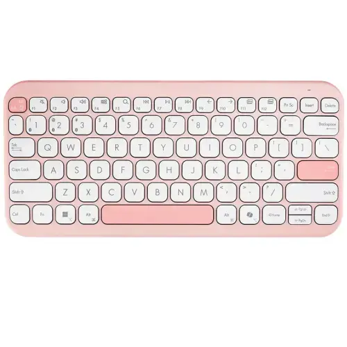 Tastatura ASUS KW100, Bluetooth (Alb/Roz)