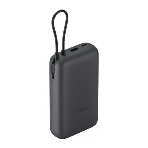 Acumulator extern Xiaomi BHR9738GL, 22.5 W, 20000 mAh, Cablu integrat USB-C (Gri)