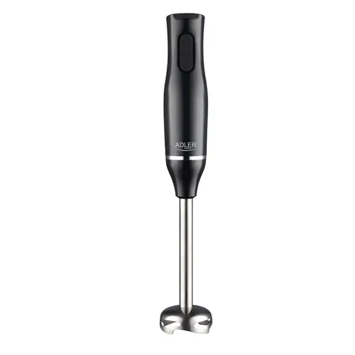 Blender chopper si mixer 3 in 1 Adler AD4620B, 800 W, din otel inoxidabil cu 2 vase gradate de 450 ml si 750 ml (Negru)