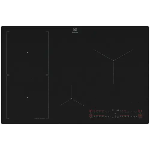 Plita incorporabila Electrolux EIS82453IZ, Inductie, 4 zone de gatit, Sense Boil, Control touch prin culisare, Conectivitate hota, SaphirMatt, Booster (4 zone), Timer electronic, Oprire automata, Functie punte (Negru)