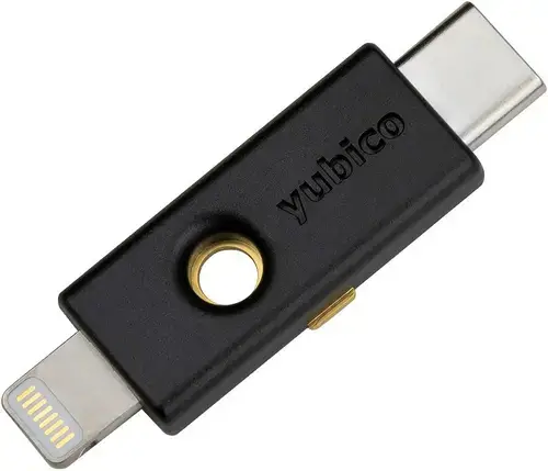 Dispozitiv criptografic securizat tip token Yubico YubiKey 5Ci, USB-C/Lightning