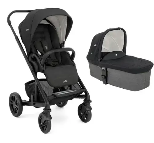 Carucior Joie Chrome Shale 2 in 1, 0-22 kg, Landou Joie Chrome Shale, 0-9 kg (Negru)