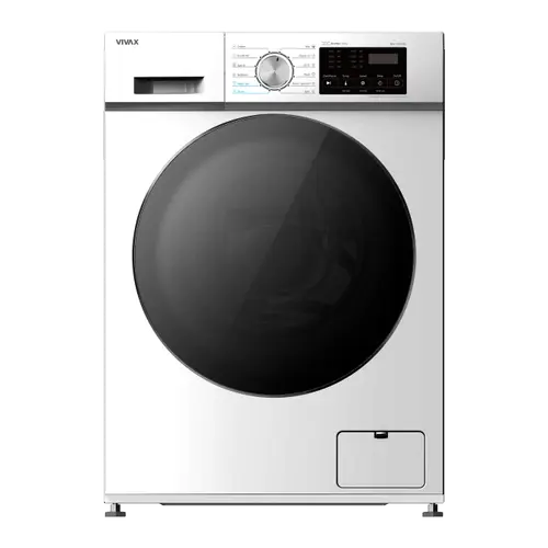 Masina de spalat rufe VIVAX WFL-141012CI, 10kg, 1400 RPM, BLDC Motor Inverter, Clasa A, Steam Hygiene, Eco, Display digital, Control electronic, Quick Wash, Delay Start, 12 Programe (Alb)