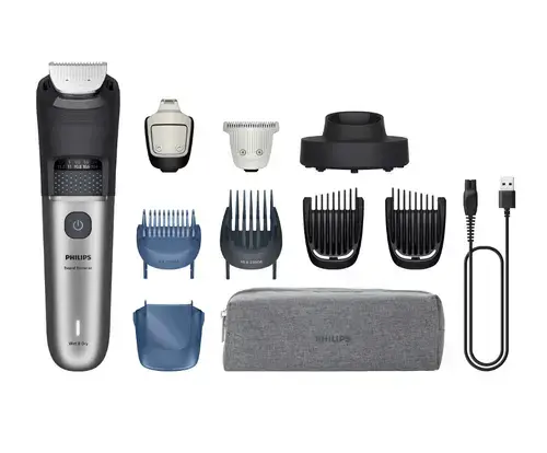 Aparat de tuns barba Philips Seria 7000 BT7670/15, Autonomie 120 minute, 40 trepte taiere (Negru)
