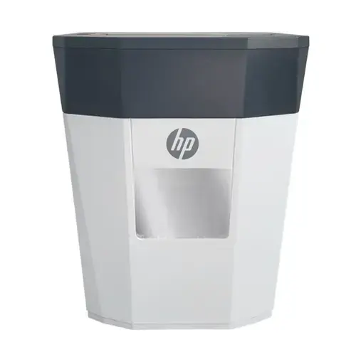 Distrugator de documente automat HP OneShared, 15L, 8/80 coli (Alb/Negru)