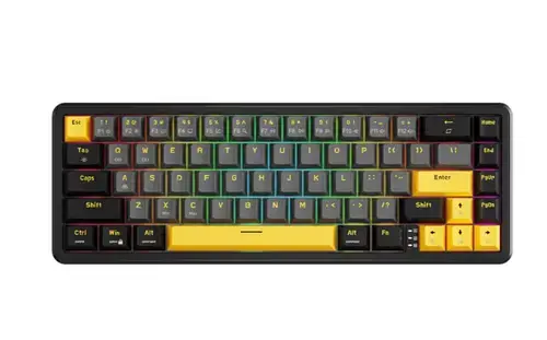 Tastatura Gaming MARVO KG964 Magma M40, Wired, USB, iluminare RGB (Negru/Galben)