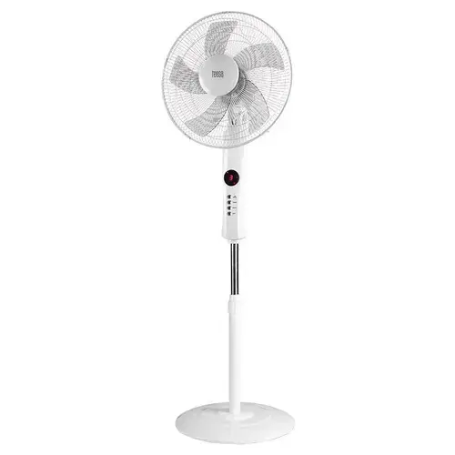 Ventilator cu picior Teesa TSA8024, 3 viteze, 50W, 130cm, telecomanda (Alb)