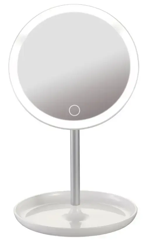 Oglinda Platinet PMLY7W, rotunda, 16.2cm diametru, cu led 4W (Alb)