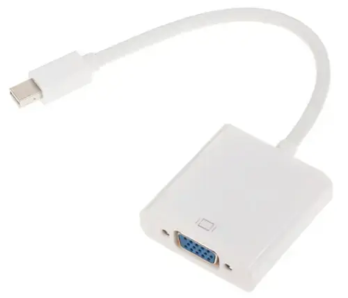 Adaptor OEM KOM0848, Mini DisplayPort - VGA (Alb)