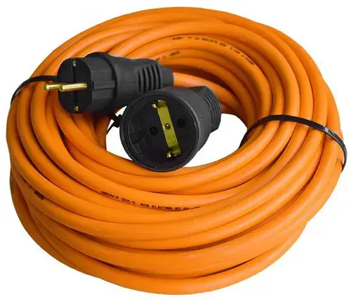 Prelungitor OEM PS25-1X15, 1 priza, 15 m (Portocaliu)